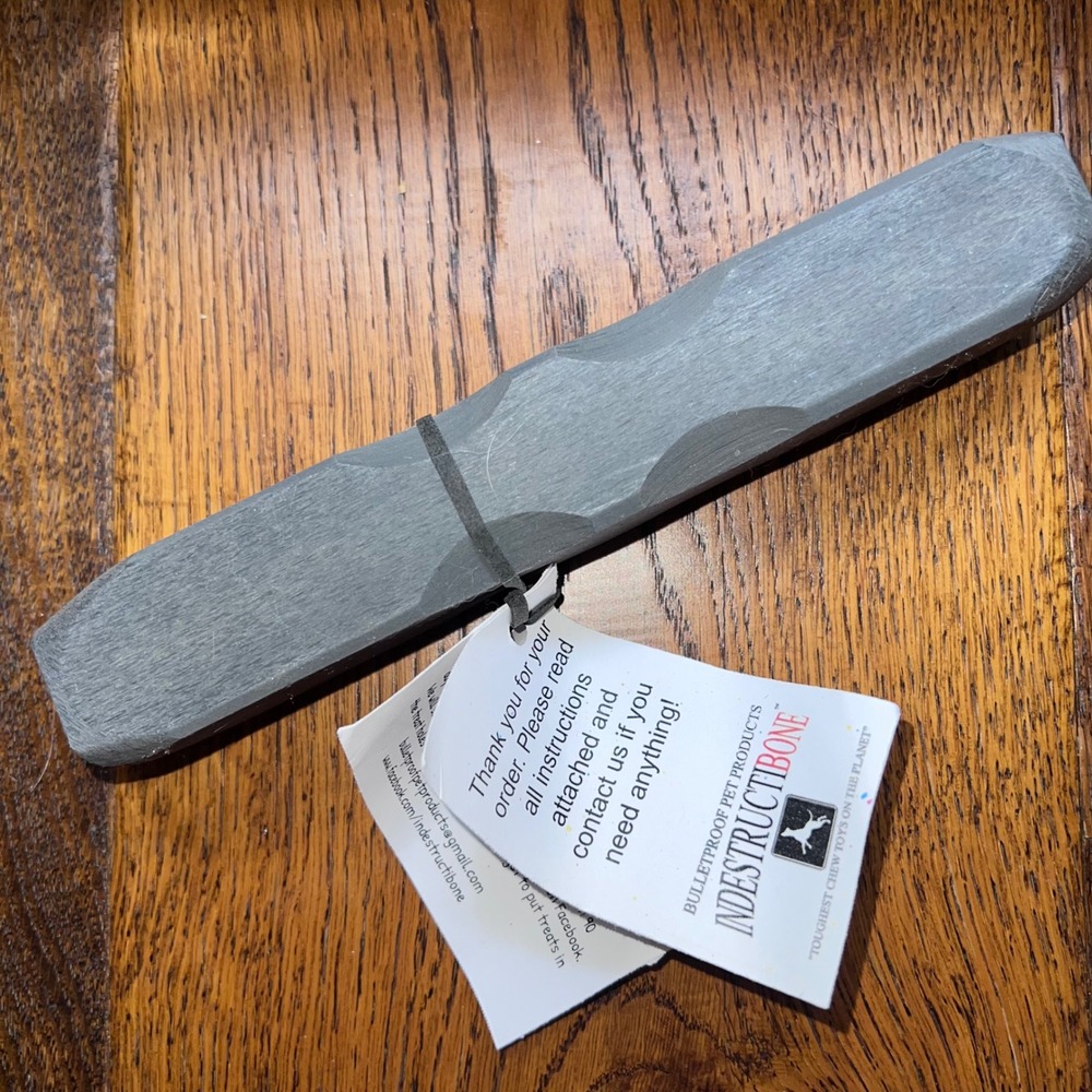 Bulletproof for Aggressive chewers Indestructibone XL Plus Dog Grey 51-100 lbs